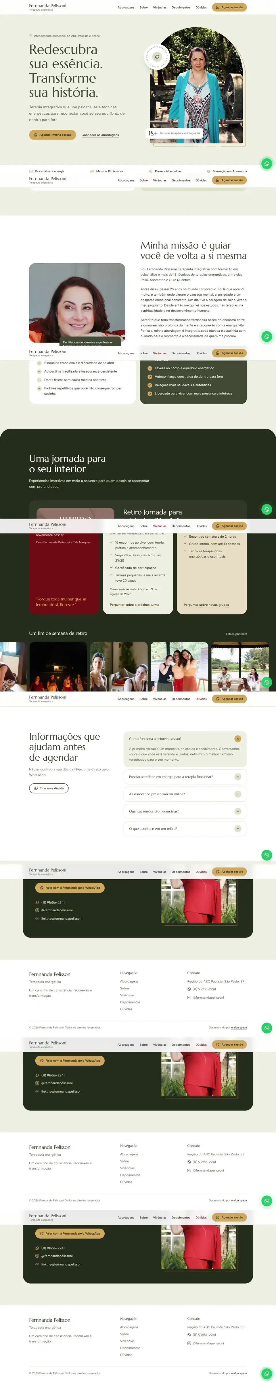 Site de Fernanda Pelissoni