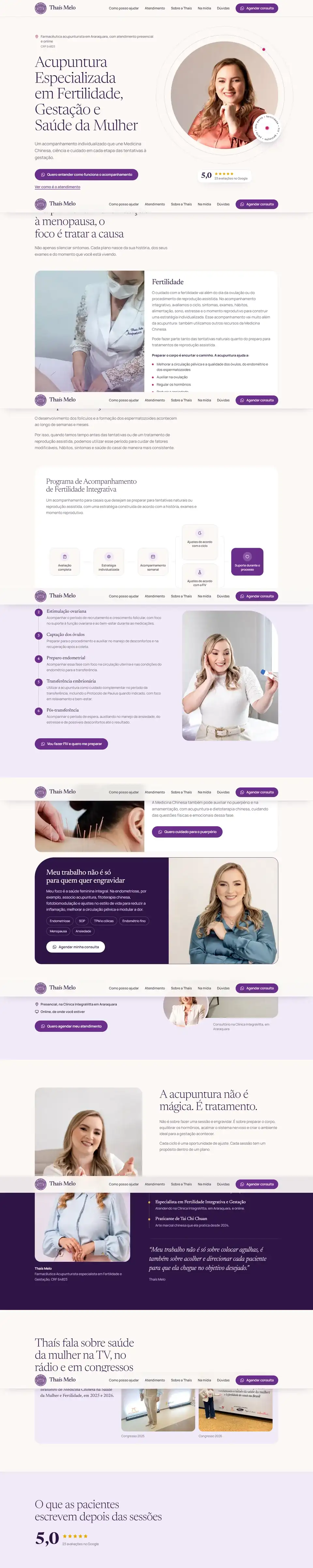 Site de Thaís Melo