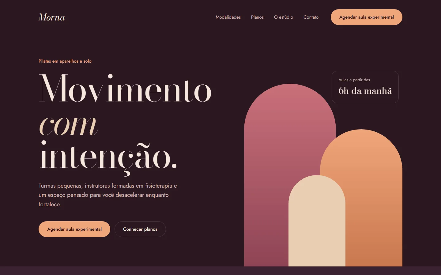 Site conceito Estúdio Morna